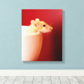 Baby Rat Leinwanddruck (Insitu (Holzboden))