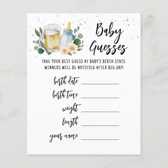 Baby rät Vorhersagen Grüne Baby wird brauen (Vorderseite)