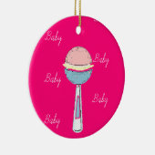 Baby Rattle Christmas Ornament (Rechts)