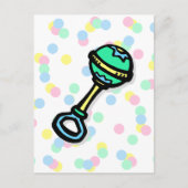 Baby Rattle Postkarte (Vorderseite)