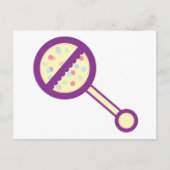 Baby Rattle Postkarte (Vorderseite)