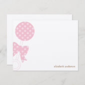 Baby Rattle Shower Vielen Dank Mitteilungskarte (Vorne/Hinten)