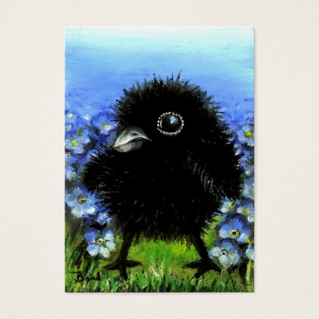 Baby raven ACEO druckt (Vorderseite)