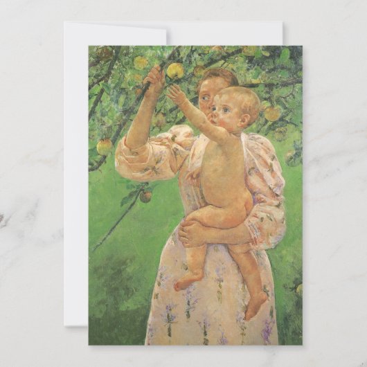 Baby Reaching für einen Apple von Mary Cassatt (Vorderseite)