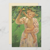Baby Reaching für einen Apple von Mary Cassatt (Vorne/Hinten)