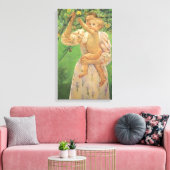 Baby Reaching für einen Apple von Mary Cassatt Leinwanddruck (Insitu (Wohnzimmer))