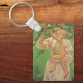 Baby Reaching für einen Apple von Mary Cassatt Schlüsselanhänger (Vorderseite)