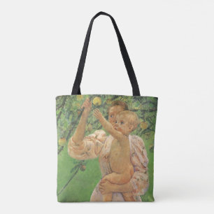 Baby Reaching für einen Apple von Mary Cassatt Tasche