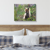 Baby Red Fox Leinwanddruck (Insitu (Schlafzimmer))