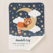 Baby Red Panda Moon Baby Sherpadecke (Vorderseite)