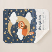 Baby Red Panda Moon Baby Sherpadecke (Vorderseite (Horizontal))