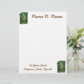 Baby Red Tail Hawk Letterhead Stationery Briefbogen (Stehend Vorderseite)