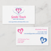 Baby-Reflexzonenmassage-Visitenkarte Visitenkarte (Vorne/Hinten)