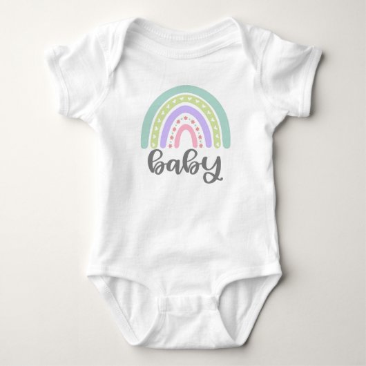 Baby Regenbogen Strampler (Vorderseite)
