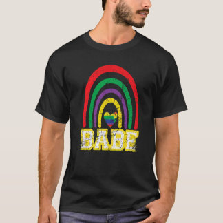 Baby Regenbogen Vintage Braut Brautjungfer Jungges T-Shirt