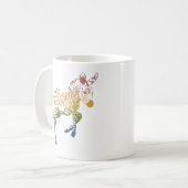Baby-Regenbogenzebras-Tasse Kaffeetasse (Vorderseite Links)