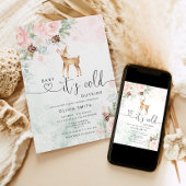 Baby Reh Baby es ist kalt draußen Babydusche Einladung