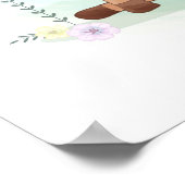 Baby Reh mit einem Babyboster Poster (Ecke)