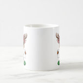 Baby Rentier Face Kinder Weihnachtsfeier Tasse (Mittel)