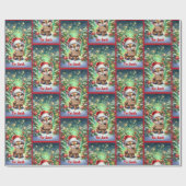 Baby Rentier Fügen Sie dem Kind Niedlichen Weihnac Geschenkpapier (Flach)