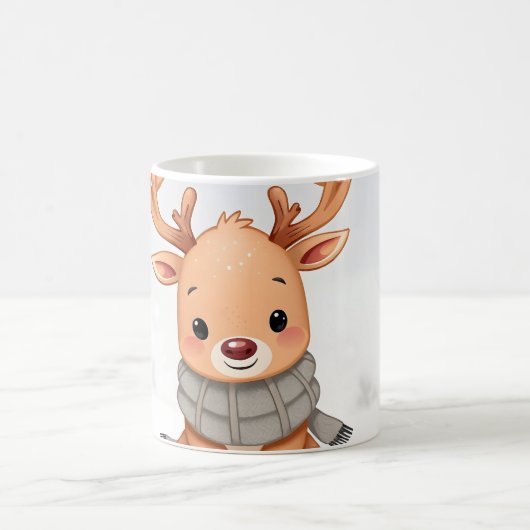Baby-Rentier kawaii Kaffeetasse (Mittel)