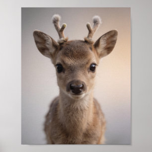 Baby-Rentier-Kinderzimmer-Wandbild Poster