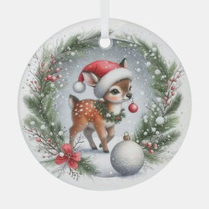 Baby-Rentier Ornament Aus Glas