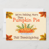 Baby Reveal | Ankündigung von Erntedank Schwangers (Vorderseite)