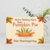 Baby Reveal | Ankündigung von Erntedank Schwangers (Stehend Vorderseite)