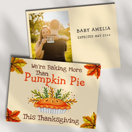 Baby Reveal | Ankündigung von Erntedank Schwangers