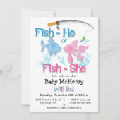 Baby Reveal Baby Dusche Einladung (Vorderseite)