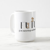 Baby Reveal Future Großeltern Tier Kaffeetasse (Vorderseite Links)