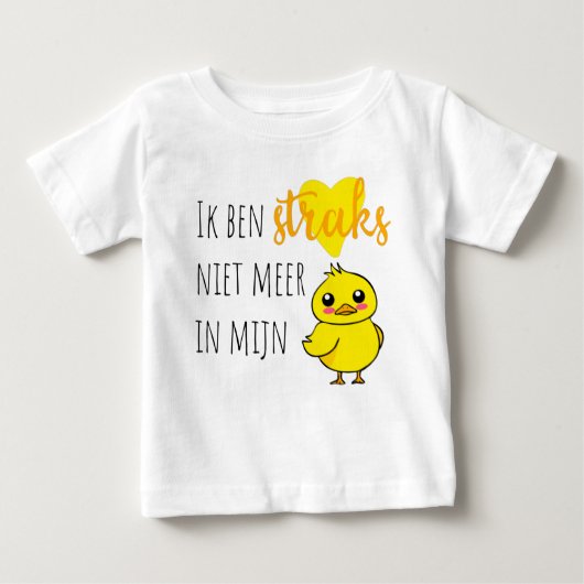 Baby reveal Niet meer in mijn eendje schattig Baby T-shirt (Vorderseite)