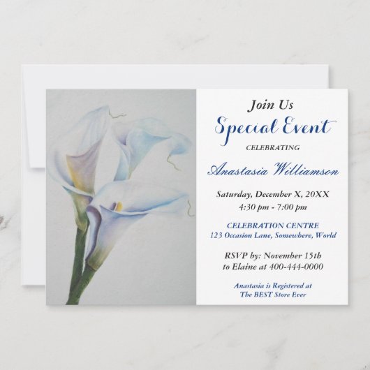 BABY REVEAL PARTY EVITE EINLADUNG (Vorderseite)