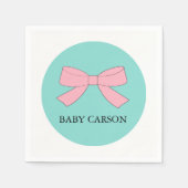 BABY Reveal Pink & Blue Sprinkle Dusche Party Serviette (Vorderseite)