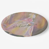 BABY REVEAL SHOWER PARTY MONOGRAM PAPPTELLER (Schrägansicht)