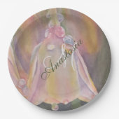 BABY REVEAL SHOWER PARTY MONOGRAM PAPPTELLER (Vorderseite)