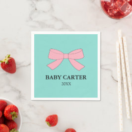 BABY Reveal Sprinkle Dusche Personalisiert Serviette
