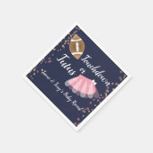 Baby Reveal Tutus oder Touchdown Blue Serviette (Ecke)