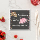 Baby Reveal Tutus oder Touchdown Serviette (Beispiel)