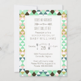 Baby-Reveal über Bows oder Pfeile bei Stammesgesch Einladung