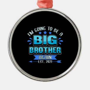Baby Reveal wird wieder ein großer Bruder sein Ornament Aus Metall