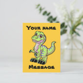 Baby Rex custom Postkarte (Stehend Vorderseite)