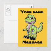 Baby Rex custom Postkarte (Vorne/Hinten)