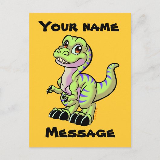 Baby Rex custom Postkarte (Vorderseite)