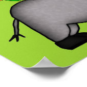 Baby Rhino Poster (Ecke)