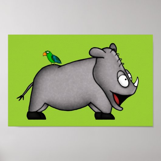 Baby Rhino Poster (Vorne)