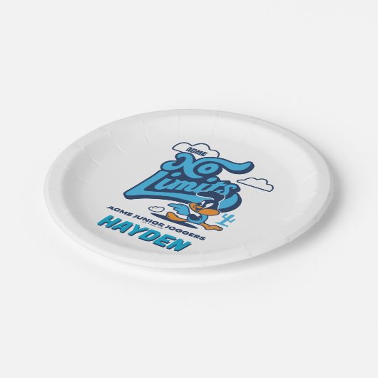 Baby ROAD RUNNER™ - Keine Grenzen Pappteller (Schrägansicht)