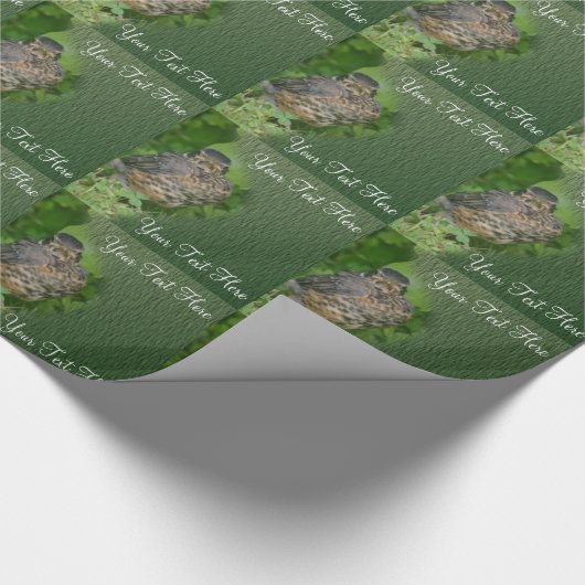 Baby Robin Fledgling Bird Nature Geschenkpapier (Ecke)