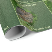 Baby Robin Fledgling Bird Nature Personalisiert Geschenkpapier (Rolleneckpunkt)